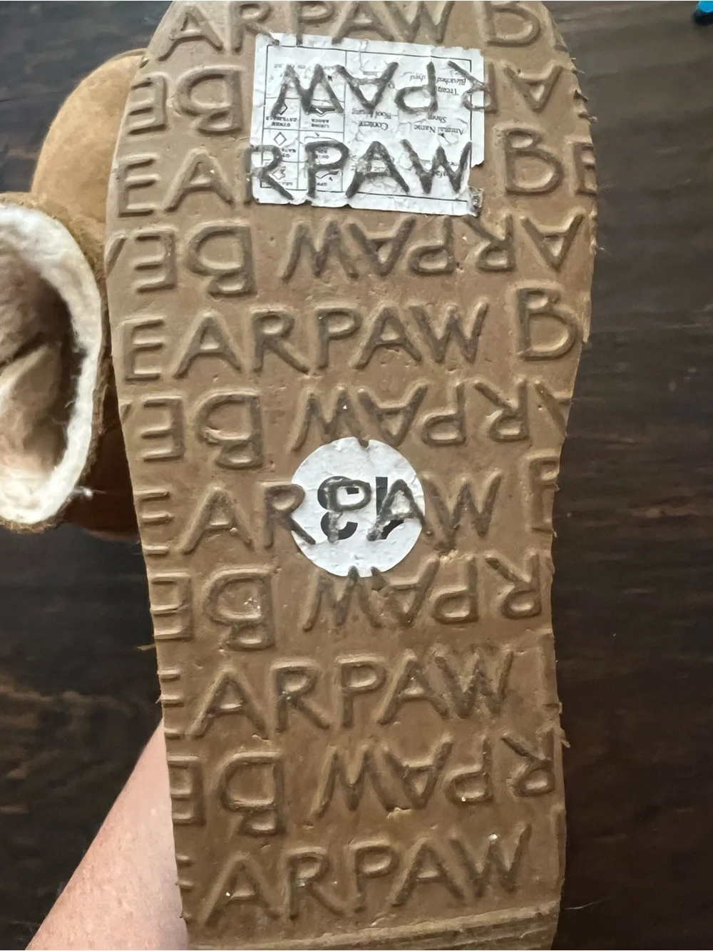 BearPaw Kids Chestnut Faux-Shearling Booties